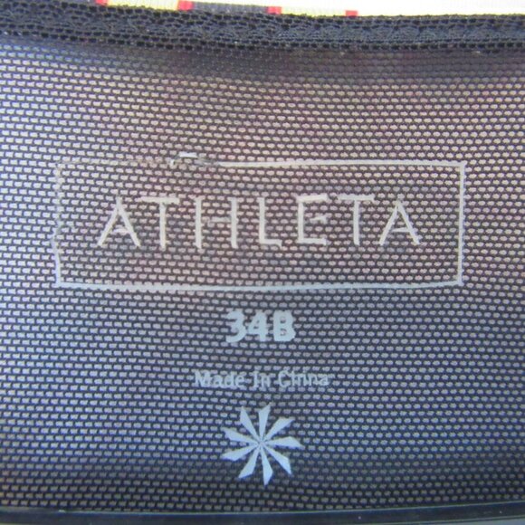 Athleta Tankini Racerback Multicolor Paisley Swim Small 34B Built in Bra Padded - Picture 4 of 6